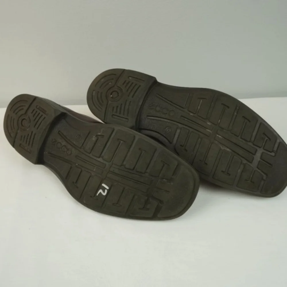 Ecco Helsinki 2 Brown Leather Slip On Loafer Shoes‎ Size 45 = 11